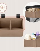 Lionelo Organizator multifunctional Sidepocket S Bej 2 compartimente universal 26x12x15 cm