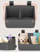 Lionelo Organizator multifunctional Sidepocket S Gri 2 compartimente universal 26x12x15 cm
