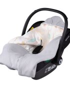 Lionelo Paturica de infasat pentru scoica auto si carucior 90x90 cm albastru