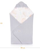 Lionelo Paturica de infasat pentru scoica auto si carucior 90x90 cm albastru