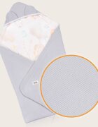 Lionelo Paturica de infasat pentru scoica auto si carucior 90x90 cm albastru