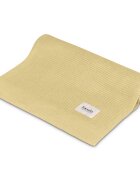 Lionelo Paturica tricotata multifunctionala din bambus 100x75 cm Galben