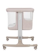 Lionelo Patut co-sleeper 3 in 1 Aurora cu leganare si setare unghiulara bej saltea geanta transport reglabil in 5 pozitii pe inaltime greutate suportata 9 kg 85x60x66 cm