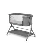 Lionelo Patut co-sleeper Leonie Plus Gri pliabil cu sistem de leganare setare unghiulara reglabil in 6 pozitii pe inaltime conform cu standardele europeane de securitate EN1130 si EN16890