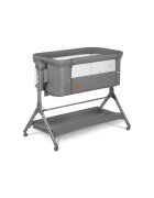 Lionelo Patut co-sleeper Leonie Plus Gri pliabil cu sistem de leganare setare unghiulara reglabil in 6 pozitii pe inaltime conform cu standardele europeane de securitate EN1130 si EN16890