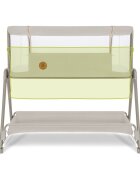 Lionelo Patut co-sleeper Luna 2 in 1 Bej cu saltea reglabila pe inaltime cos depozitare