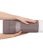 Lionelo Patut co-sleeper Luna 2 in 1 bej inchis reglabil in 6 pozitii pe inaltime cu laterala culisanta si roti