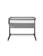 Lionelo Patut co-sleeper Theo Grey Stone 2 in 1 cu setare unghiulara reglabil pe inaltime laterala culisanta standard European EN 1130