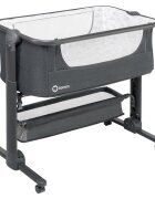 Lionelo Patut co-sleeper Timon Gri 3 in 1 pliabil cu setare unghiulara reglabil in 6 pozitii pe inaltime dimensiune 90x50 cm