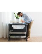 Lionelo Patut co-sleeper Timon Gri 3 in 1 pliabil cu setare unghiulara reglabil in 6 pozitii pe inaltime dimensiune 90x50 cm
