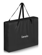 Lionelo Patut multifunctional Alice Negru 3 in 1 pliabil 0 luni+ 2 trepte de inaltime pentru saltea material rezistent Oxford 300D cu iesire laterala geanta de transport pana 15 kg 104x70x74 cm