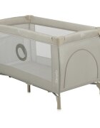 Lionelo Patut pentru copii Stefi Plus Bej Pliabil Cu doua nivele Intrare laterala cu fermoar 2 roti 120 x 60 cm Conform cu standardul european de securitate EN 716