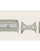 Lionelo Patut pentru copii Stefi Plus Bej Pliabil Cu doua nivele Intrare laterala cu fermoar 2 roti 120 x 60 cm Conform cu standardul european de securitate EN 716