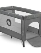 Lionelo Patut pentru copii Stefi Plus GriMulticolor Pliabil Cu doua nivele Intrare laterala cu fermoar 2 roti 120 x 60 cm Conform cu standardul european de securitate EN 716