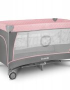 Lionelo Patut pliabil Flower Roz cu doua nivelearcada masuta de infasat bara cu jucarii Conform cu standardele europeane de securitate EN 716 si EN12221