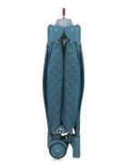 Lionelo Patut pliabil Flower Verde cu doua nivele arcada geanta transport masuta de infasat bara cu jucarii fereastra laterala 120x60 cm