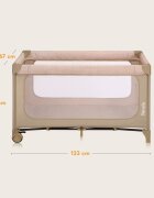 Lionelo Patut pliabil Jasmin Easy Fold bej