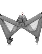 Lionelo Patut pliabil Jasmin Easy Fold gri