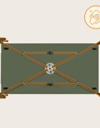 Lionelo Patut pliabil Jasmin Easy Fold verde