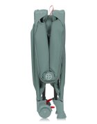 Lionelo Patut pliabil Laura 102 x 74 cm Cu doua nivele Functie de tarc Cu roti Include salteluta si geanta de transport Pereti din plasa Deschidere laterala Pana la 15 kg 0 luni + Verde