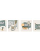Lionelo Patut pliabil Laura 102 x 74 cm Cu doua nivele Functie de tarc Cu roti Include salteluta si geanta de transport Pereti din plasa Deschidere laterala Pana la 15 kg 0 luni + Verde