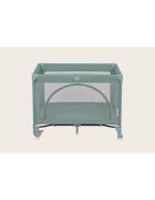 Lionelo Patut pliabil Laura 102 x 74 cm Cu doua nivele Functie de tarc Cu roti Include salteluta si geanta de transport Pereti din plasa Deschidere laterala Pana la 15 kg 0 luni + Verde