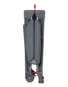 Lionelo Patut pliabil multifunctional Ellen Gri cu laterala culisanta nivel suplimentar intrare laterala cu fermoar 2 roti saltea pliabila si geanta de transport incluse 0-36 luni pana la 15 kg 120x60 cm