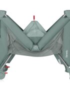 Lionelo Patut pliabil multifunctional Ellen Verde cu laterala culisanta nivel suplimentar intrare laterala cu fermoar 2 roti saltea pliabila si geanta de transport incluse 0-36 luni pana la 15 kg 120x60 cm