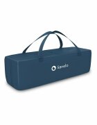 Lionelo Patut pliabil Stefi Blue Navy cu un nivelintrare laterala cu fermoar roti conform cu standardul european de securitate EN 716