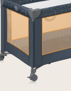 Lionelo Patut pliabil Stefi BlueGrey cu un nivel intrare laterala cu fermoar roti conform cu standardul european de securitate EN 716