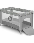 Lionelo Patut pliabil Stefi Grey cu un nivel intrare laterala cu fermoar roti conform cu standardul european de securitate EN 716