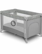 Lionelo Patut pliabil Stefi Grey cu un nivel intrare laterala cu fermoar roti conform cu standardul european de securitate EN 716