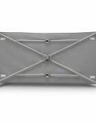 Lionelo Patut pliabil Stefi Grey cu un nivel intrare laterala cu fermoar roti conform cu standardul european de securitate EN 716