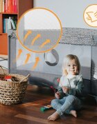 Lionelo Patut pliabil Stefi Negru cu un nivel intrare laterala cu fermoar 2 roti 120x60 cm conform cu standardul european de securitate EN 716