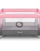 Lionelo Patut pliabil Stefi Pink Ombre cu un nivel intrare laterala cu fermoar roti conform cu standardul european de securitate EN 716