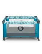 Lionelo Patut pliabil Stefi Turquoise cu un nivel intrare laterala cu fermoar roti conform cu standardul european de securitate EN 716
