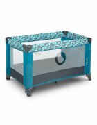 Lionelo Patut pliabil Stefi Turquoise cu un nivel intrare laterala cu fermoar roti conform cu standardul european de securitate EN 716