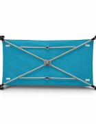 Lionelo Patut pliabil Stefi Turquoise cu un nivel intrare laterala cu fermoar roti conform cu standardul european de securitate EN 716