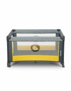 Lionelo Patut pliabil Stefi Yellow Lemon cu un nivel intrare laterala cu fermoar roti conform cu standardul european de securitate EN 716