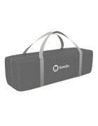 Lionelo Patut pliant Sven Plus TurcoazGri Scandi cu doua nivele cu arcada jucarii masuta de infasat vibratii melodii conform cu standardele europeane de securitate EN716 si EN12221