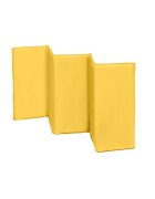 Lionelo Patut pliant Sven Plus Yellow Scandi cu doua nivele cu arcada jucarii masuta de infasat vibratii melodii conform cu standardele europeane de securitate EN716 si EN12221