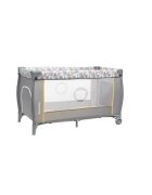 Lionelo Patut pliant Sven Plus Yellow Scandi cu doua nivele cu arcada jucarii masuta de infasat vibratii melodii conform cu standardele europeane de securitate EN716 si EN12221