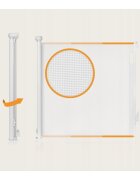 Lionelo Poarta de siguranta Thea 80x140 cm alb