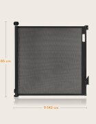 Lionelo Poarta de siguranta Thea 80x140 cm negru