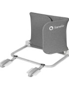 Lionelo Protectie laterala pat Lora Gri pliabila sistem de blocare StandSafe geanta de transport inclusa
