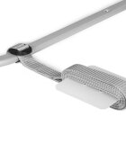 Lionelo Protectie laterala pat Lora Gri pliabila sistem de blocare StandSafe geanta de transport inclusa