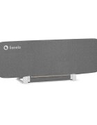 Lionelo Protectie laterala pat Lora Gri pliabila sistem de blocare StandSafe geanta de transport inclusa