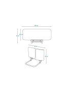 Lionelo Protectie laterala pat Lora pliabila 105 x 45 cm bej