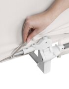 Lionelo Protectie laterala pat Lora pliabila 105 x 45 cm bej