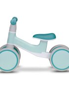 Lionelo Ride-On copii fara pedale Villy Verde turcoazde la 12-36 luniroti din spuma EVAsistem de blocare a directieiinaltimea scaunului de la sol 26 cm greutate maxima admisa 30 kg